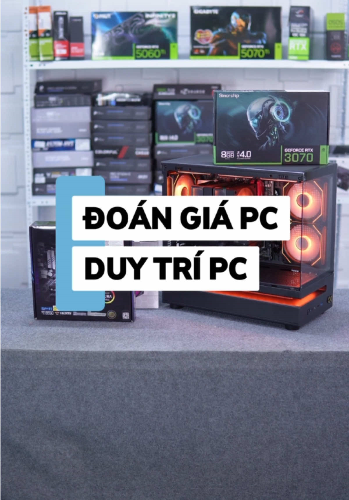 Cấu hình PC Gaming Ryzen 5 7500F & RTX 3070 Chính Hãng, Giá Tốt